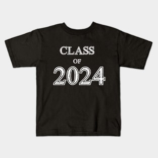 Class Of 2024. Graduation Or First Day Of School. Vintage Kids T-Shirt